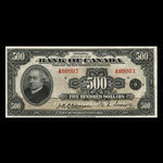 Canada, Banque du Canada, 500 dollars <br /> 1935