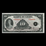 Canada, Banque du Canada, 10 dollars <br /> 1935