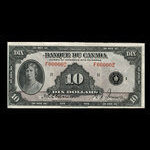 Canada, Banque du Canada, 10 dollars <br /> 1935