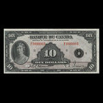 Canada, Banque du Canada, 10 dollars <br /> 1935