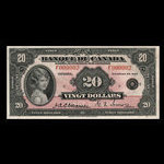 Canada, Banque du Canada, 20 dollars <br /> 1935