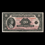 Canada, Banque du Canada, 20 dollars <br /> 1935