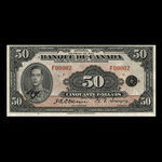 Canada, Banque du Canada, 50 dollars <br /> 1935