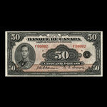 Canada, Banque du Canada, 50 dollars <br /> 1935