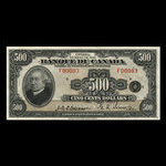 Canada, Banque du Canada, 500 dollars <br /> 1935