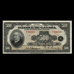 Canada, Banque du Canada, 500 dollars <br /> 1935