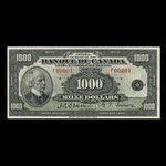 Canada, Banque du Canada, 1,000 dollars <br /> 1935