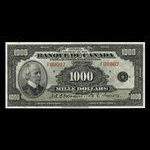 Canada, Banque du Canada, 1,000 dollars <br /> 1935