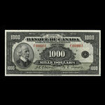 Canada, Banque du Canada, 1,000 dollars <br /> 1935