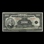 Canada, Banque du Canada, 1,000 dollars <br /> 1935