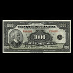 Canada, Banque du Canada, 1,000 dollars <br /> 1935