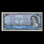 Canada, Banque du Canada, 5 dollars <br /> 1954