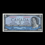 Canada, Banque du Canada, 5 dollars <br /> 1954