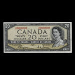 Canada, Banque du Canada, 20 dollars <br /> 1954