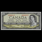 Canada, Banque du Canada, 20 dollars <br /> 1954