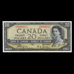 Canada, Banque du Canada, 20 dollars <br /> 1954