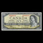Canada, Banque du Canada, 20 dollars <br /> 1954