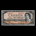 Canada, Banque du Canada, 50 dollars <br /> 1954