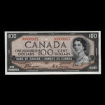 Canada, Banque du Canada, 100 dollars <br /> 1954