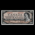 Canada, Banque du Canada, 100 dollars <br /> 1954