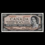 Canada, Banque du Canada, 100 dollars <br /> 1954