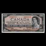 Canada, Banque du Canada, 100 dollars <br /> 1954