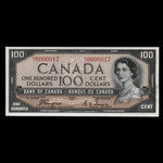 Canada, Banque du Canada, 100 dollars <br /> 1954