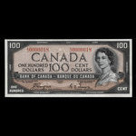 Canada, Banque du Canada, 100 dollars <br /> 1954