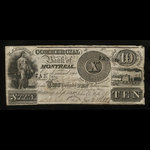 Canada, Commercial Bank of Montreal, 10 dollars <br /> 1 septembre 1835