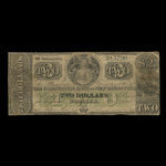 Canada, Commercial Bank of New Brunswick, 2 dollars <br /> 1 novembre 1860