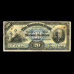 Canada, Dominion Bank, 20 dollars <br /> 1 octobre 1909
