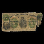 Canada, Banque Jacques-Cartier, 5 piastres <br /> 1 juin 1880