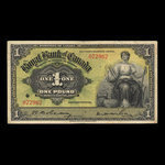 Jamaïque, Banque Royale du Canada, 1 livre(anglaise) <br /> 3 janvier 1938