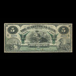 Canada, St. Stephen's Bank, 5 dollars <br /> 2 janvier 1903