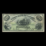 Canada, Union Bank of Canada (The), 20 dollars <br /> 1 juillet 1912
