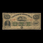 Canada, Union Bank of Newfoundland, 1 livre(anglaise) <br /> 4 octobre 1865