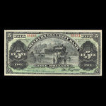 Canada, Weyburn Security Bank, 5 dollars <br /> 3 janvier 1911