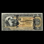 Canada, Canadian Bank of Commerce, 5 dollars <br /> 2 janvier 1892