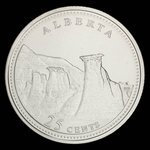 Canada, Élisabeth II, 25 cents <br /> 4 juin 1992
