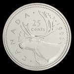Canada, Élisabeth II, 25 cents <br /> 1993
