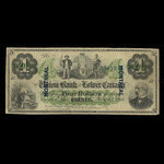 Canada, Union Bank of Lower Canada, 4 dollars <br /> 1 mars 1866