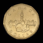 Canada, Élisabeth II, 1 dollar <br /> 1992