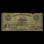 Canada, Banque de Montréal, 1 dollar <br /> 3 janvier 1859