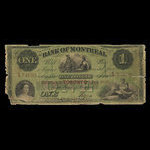 Canada, Banque de Montréal, 1 dollar <br /> 3 janvier 1859