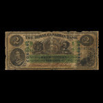 Canada, Royal Canadian Bank, 2 dollars <br /> 26 juillet 1865