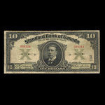 Canada, Standard Bank of Canada, 10 dollars <br /> 2 janvier 1914