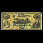 Canada, Bank of Toronto (The), 20 dollars <br /> 1 juillet 1887