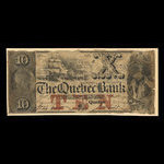 Canada, Banque de Québec, 10 dollars <br /> 1 novembre 1849