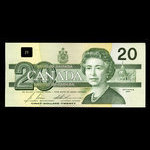 Canada, Banque du Canada, 20 dollars <br /> 1991