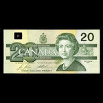 Canada, Banque du Canada, 20 dollars <br /> 1991